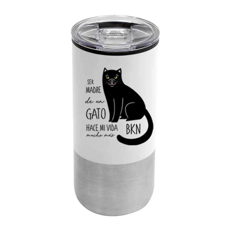 Mug nori gato color negro 500 ml, , large image number null